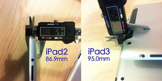 IPad 3加厚至9.5mm